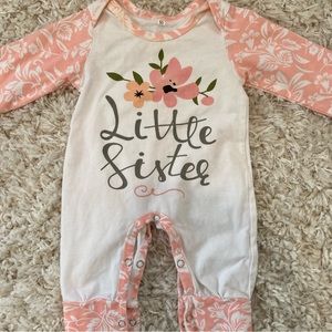 Little Sister Floral Romper